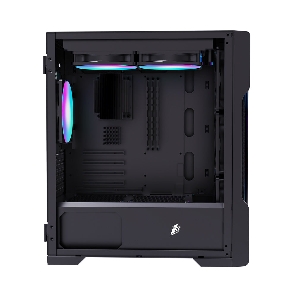 1st Player Casing T3-G 4 Pre installed Fans (M-ATX) Black 1st Player Casing T3-G 4 Pre installed Fans (M-ATX) Black